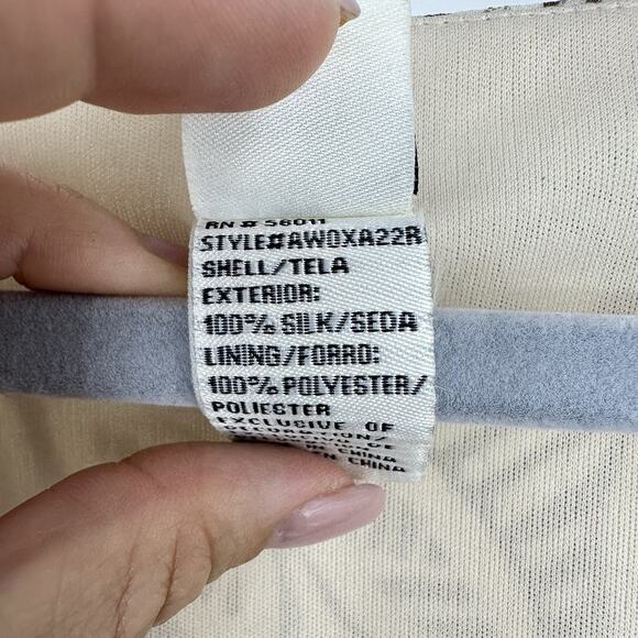 Y2K Sangria Silk Dress Beaded Babydoll Floral Boho Fairy Read Women’s XS-S Cream - Picture 5 of 13